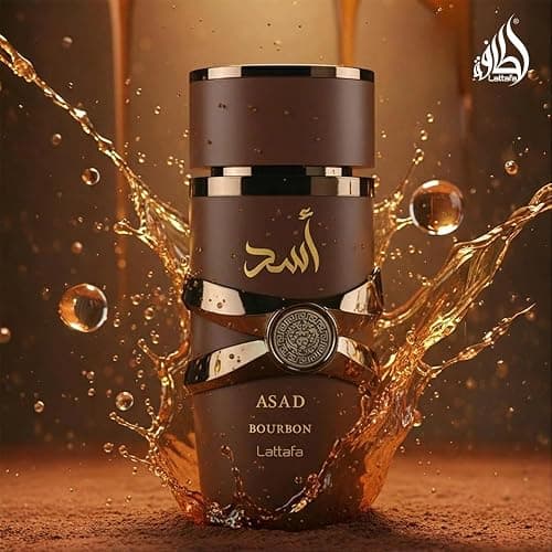 Lattafa Asad Bourbon Eau de Parfum Spray for Unisex, 3.4 Ounce thumbnail 5