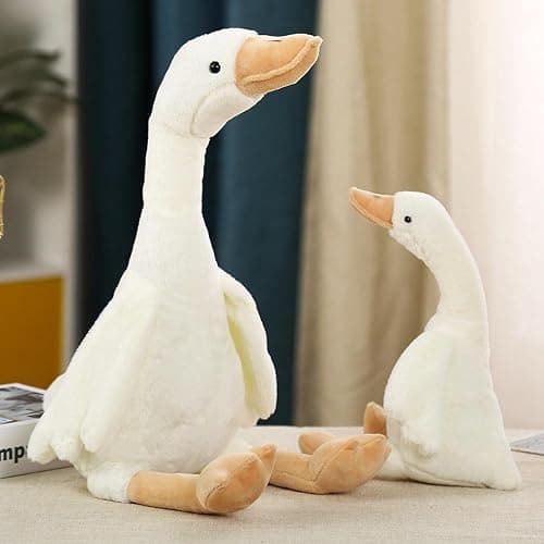Swan Stuffed Animal Simulation Big White Goose Plush Toy Duck Doll Simulation Animal Doll White thumbnail 5