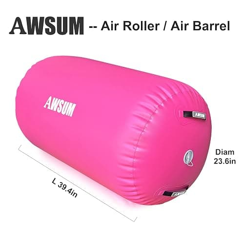 AWSUM Inflatable Gymnastics Mat 10ft/13ft/16ft/20ft/23ft Training mat 4/8 inches Thick tumbling mat with Electric Pump for Home/Gym/Outdoor thumbnail 4