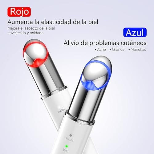 ANLAN Masajeador de Ojos, EMS Dispositivo de Ojos Antiarrugas y Antiedad, Luz Roja& Azu de LED Terapia, 40 ℃ Compresa Caliente, Mejora Ojeras, Bolsas, Hinchazón, Arrugas, Contorno de Ojos thumbnail 5