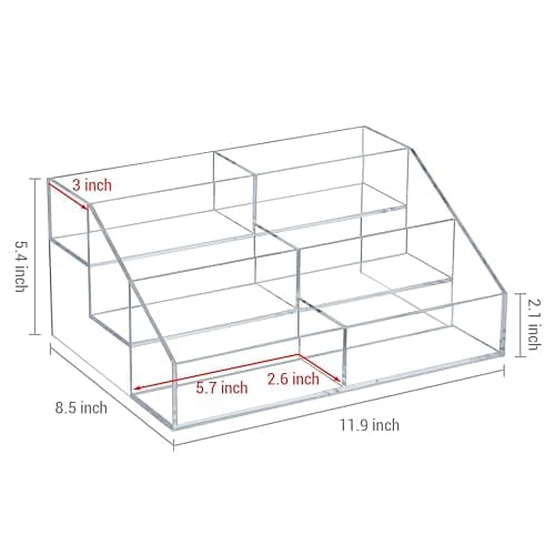 MyGift 3 Tier CD Storage Rack, Clear Acrylic Disc Holder Holds 36 Cases | Three-tier organizer stores up to 36 jewel cases with a clear design for easy viewing and compact media organization thumbnail 3