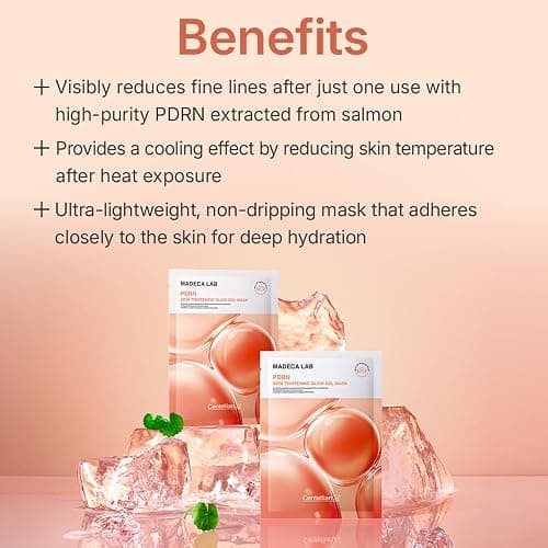 CENTELLIAN 24 Madeca Lab PDRN Skin Tightening Glow Gel Mask (4 pcs) – Firming & Hydrating Face Mask for Radiant Skin, Korean Skin Care. PDRN, TECA, Niacinamide. thumbnail 2