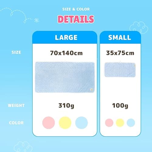 SOONTAN Microfiber Dog Towel Set for Drying Dogs – Absorbent, Quick-Dry, and Soft Towels for Bathing and Grooming Dogs and Cats, Including 2 Different Sized – Cloud Pet Towels (Pink) thumbnail 7