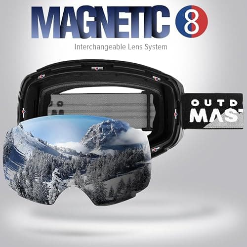 OutdoorMaster Ski Goggles PRO - Frameless, Interchangeable Lens 100% UV400 Protection Snow Goggles for Men & Women thumbnail 2