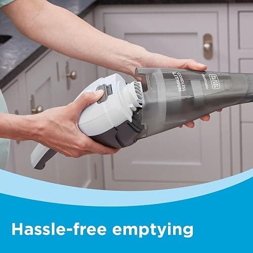 BLACK+DECKER dustbuster Cordless Handheld Vacuum, Portable Car Vacuum Cordless Rechargeable, Wall Mount, Strong Suction QuickClean (HNVC215B10) thumbnail 7