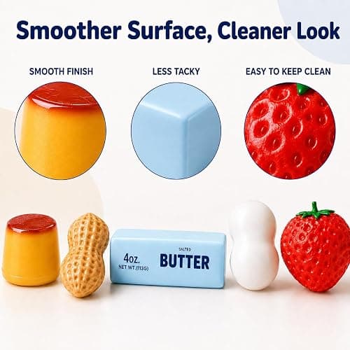Crunchy Pudding Squishy with Textured ASMR Filling for Adults (Pudding) | Soft Squeezable Stress Relief Desk Accessory with Realistic Pudding Shape thumbnail 6