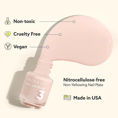 Dazzle Dry Complete Starter Mini Kit | Step 1 - Nail Prep, Step 2 - Base Coat, Step 4 - Top Coat, Transform - Ridge Filler & Revive - Polish & Top Coat Thinner. thumbnail 5
