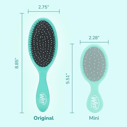 Wet Brush Original Detangler Hairbrush Aqua | Ultra-Soft IntelliFlex Bristles Glide Through Knots on Wet or Dry Use | Up to 55% Less Breakage | Gentle Scalp Care for All Hair Types thumbnail 6