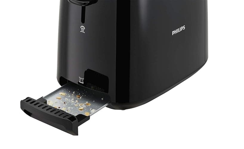 Philips Bouilloire Électrique - 1.7 L, Couvercle à Ressort et Voyant Lumineux, En Verre, Socle 360° (HD9339/80) & Grille-pain - 2 Fentes, 8 Réglages, Réchauffe-Viennoiseries, Noir (HD2581/90) thumbnail 7