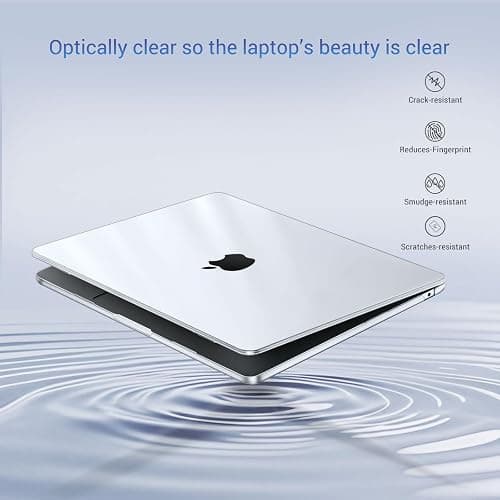 MOSISO Compatible with MacBook Air 13 inch Case M5 2026 M4 2025 M3 M2 2024-2022 A3449 A3240 A3113 A2681, Hard Shell&Keyboard Cover&Screen Film&Type C for MacBook Air 13.6 inch Case, Crystal Clear thumbnail 4