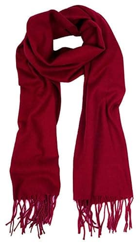 Mitchell Lewiss Cashmere Feel Winter Solid Color Scarf for women or men - Image 1
