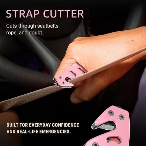 Pink Pocket Knife for Women - Legal Small Knife - 2.68 Inch Serrated Blade - Womens Knife for Self Defense - Cute Girl Survival Tool Pocket & Folding Knives - Mothers Day Gift Idea - 6655 P thumbnail 5
