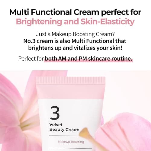 numbuzin No.3 Cream | Velvet Beauty Cream | Hydration, Textured Skin, Poreless, Smooth Skin, Makeup Prep, Primer, Niacinamide | 2.02 fl. oz. thumbnail 7