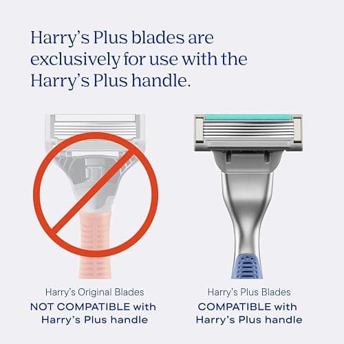 Harry's Plus Trial Shaving Kit for Men - Premium Handle, Razor Blade Cartridge, Foaming Shave Gel, and Travel Blade Cover - Advanced Pivoting System - Onyx thumbnail 2