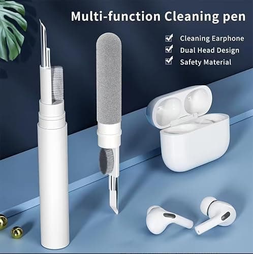 Cleaner Kit for Airpods Pro 1 2 3 4, Multi-Function Cleaning Tool with Brush Flocking Sponge for iPad iPhone,Earbuds,Wireless Earphones,Bluetooth Headphones Case,Camera,Laptop, Pink thumbnail 3