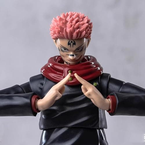 JJK Figure Geto Suguru/Fushiguro Toji/Itadori Yuji Statue Figure PVC Characters Model Statue Action Figures - 7.09in/18cm - Ryomen Sukuna With Finger thumbnail 5