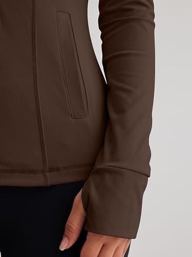 Trendy Queen Womens Lightweight Zip Up Jackets 2025 Athletic Hoodies Fall Gym Shirts Running Workout Clothes with Pocket thumbnail 5