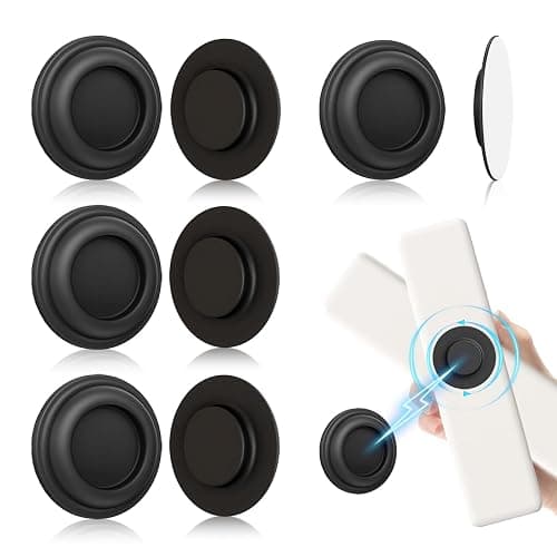 UMUST 4Pcs Magnetic Remote Control Holder, Upgrades Silicone Wall Mount Self-Adhesive Remote Control Stand, Organizer Storage for Air Conditioner & TV Remotes, Caddy Back of Televisions (Black) - Image 1