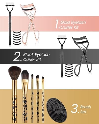TPPICK Eyelash Curler Kit Metal Lash Curlers with Mascara Applicator Eyelashes Separator Comb & 6 Replacement Refill Pads (Rose Gold) thumbnail 7
