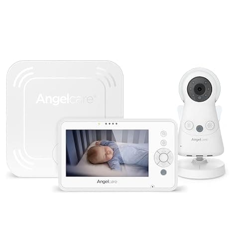 Angelcare - Babyphone Video avec Moniteur de mouvements AC25 - écran 4,3" & caméra HD - veilleuse & berceuses - Portée jusqu'à 150 mètres - Image 1