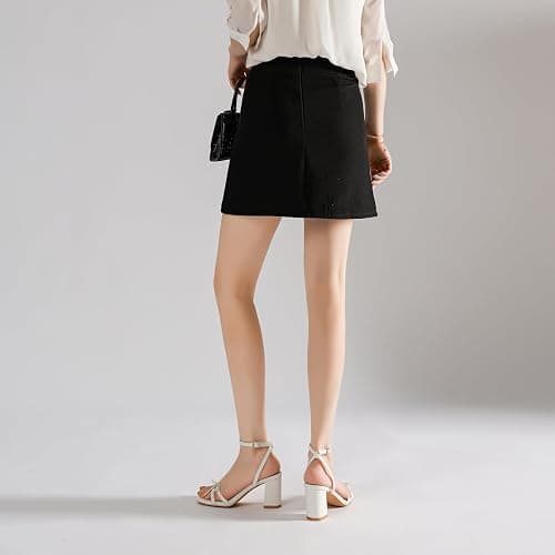 DorettaStep Bow Strappy Heels for Women Square Open Toe Mid Chunky Block Heeled Sandals thumbnail 3
