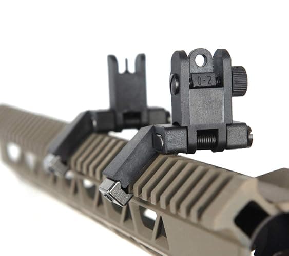 IORMAN Ultralight Flip Up Sight 45 Degree Offset Rapid Transition Front and Backup Rear Sight - Image 1