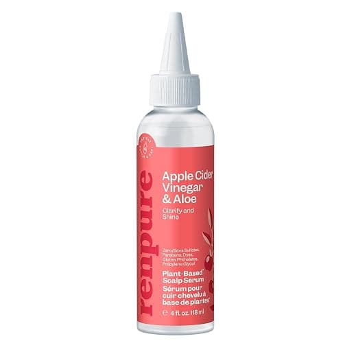 Renpure Apple Cider Vinegar Scalp Serum, Plant-Based – Detoxifies, Balances & Hydrates Scalp for Softer, Shinier Hair – For Itchy Scalp - Apple Cider Vinegar, Ginger Root, Peppermint Leaf - 4 Fl Oz - Image 1