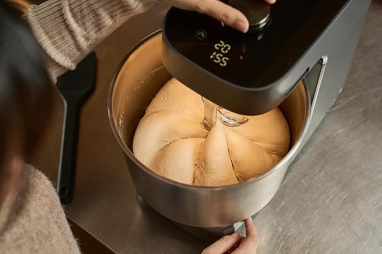 Ooni Halo Pro Spiral Mixer - Dough Stand Mixer with Attachments, 7.3 Quart Capacity and 58 Speed Settings - Charcoal Grey thumbnail 4