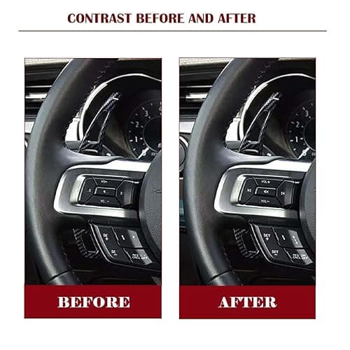 NPSNGSJY Car Button Stickers Interior Decals Compatible with Ford Mustang 2019 2020 2021 2022 Steering Wheel Switch Control Dash Button Repair Sticker Kit thumbnail 4