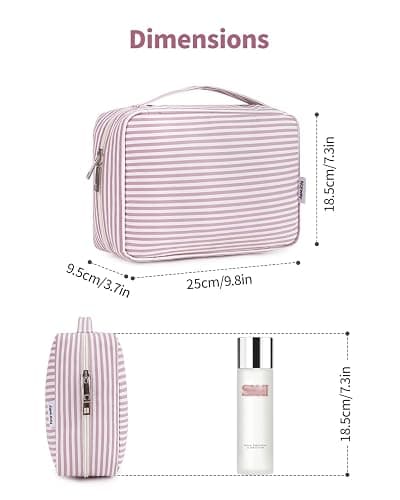 Narwey Small Hanging Travel Toiletry Bag for Women, Travel Bag for Toiletries, Makeup Bag Organizer Cosmetic Bags Make Up Bags for Girls thumbnail 5
