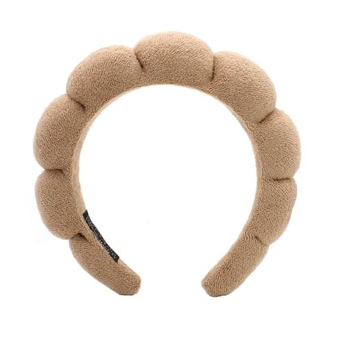 TYSSELY Spa Headbands for Washing Face Makeup Skin Care Headband Women Bubble Facial Beauty Headbands Puffy Shower Towel Band Hair Headband - Image 1