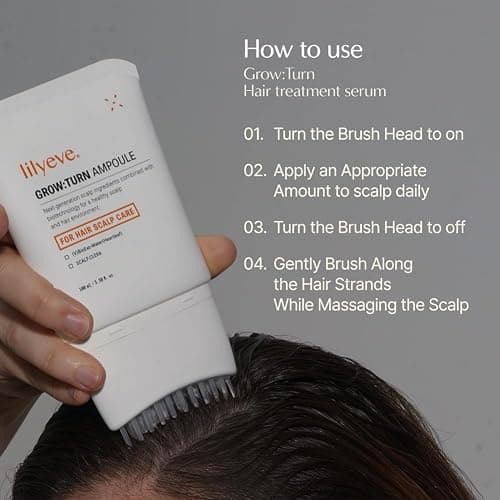 Growturn Hair Growth Serum with Built in Brush for Hair Growth & Thickening | Treatment for Thinning Hair, Hair Loss | Low Irritation, Fragrance-Free, Sulfate & Paraben-Free, 3.38 fl. oz. (Pack of 2) thumbnail 8