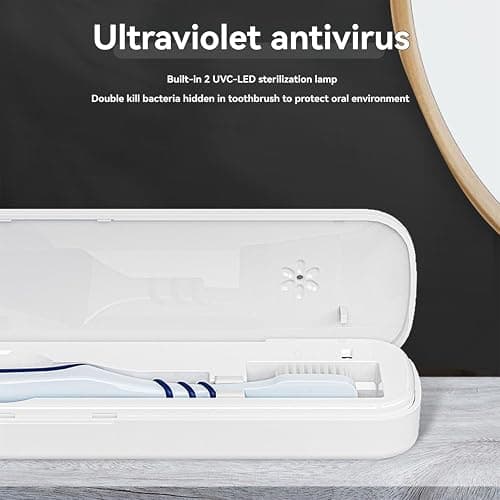 ZL-34L Portable Toothbrush Steriliser Toothbrush Steriliser Box Toothbrush Degerminator Steriliser Battery Powered ligent Toothbrush Steriliser C + A Lamps Ships Without Battery Pink thumbnail 7