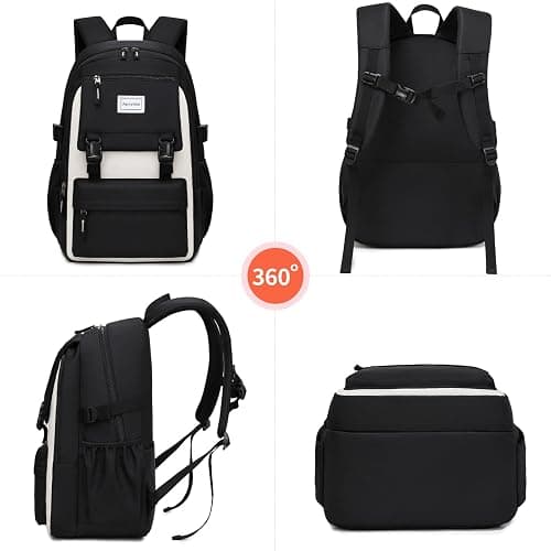 Aamytike Schulrucksack Mädchen Teenager Schule Rucksack Damen Schulranzen Maedchen Wasserdicht Kinder Schultasche Casual Daypacks School Bag for Girls Backpack mit Lunchpaket Set thumbnail 7