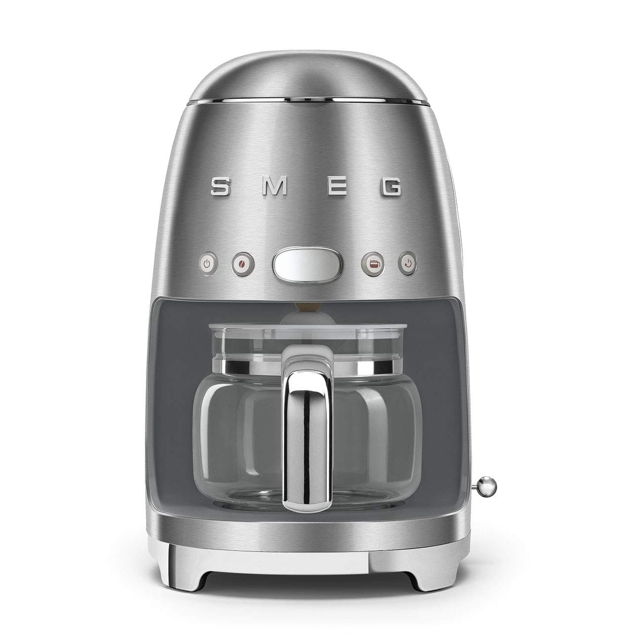 Smeg Máquina de café programável estilo retrô 1950 com 10 xícaras (aço inoxidável), grande - Image 1