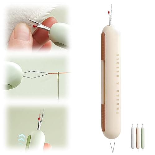 2024 Upgrade 2 in 1 Needle Threader Seam Ripper, Needle Threaders Seam Rippers for Sewing, Needle Threading and Seam Kit Seam Ripper Tool for Elderly and Sewing Enthusiasts(Pink) - Image 1
