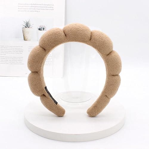 TYSSELY Spa Headbands for Washing Face Makeup Skin Care Headband Women Bubble Facial Beauty Headbands Puffy Shower Towel Band Hair Headband thumbnail 2