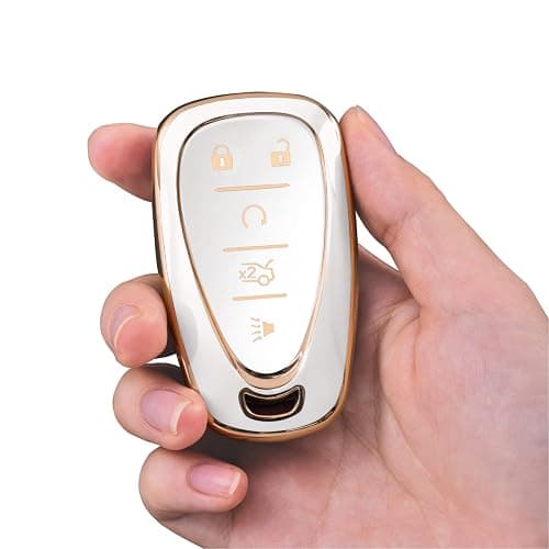 ELOHEI for Chevy Key Fob Cover Case Shell Cover TPU Protector Holder for Chevrolet 2020 2019 2018 2017 2016 Chevy Malibu Camaro Cruze Traverse Spark Equinox Sonic Volt Bolt(Fits 5 Buttons) thumbnail 7