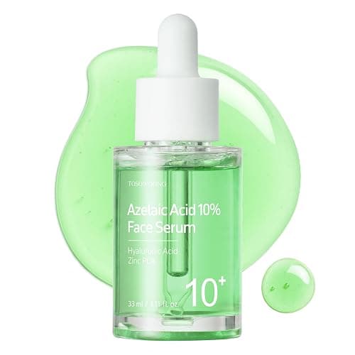 TOSOWOONG Azelaic Acid 10% Face Serum, Niacinamide, Hyaluronic Acid, Centella Asiatica, Korean Skincare, Natural Color, 33 ml / 1.11 fl. oz. - Image 1
