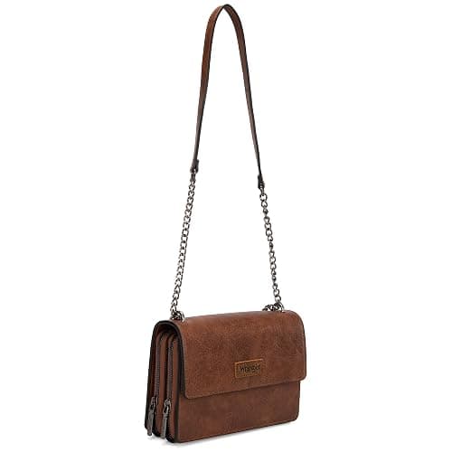 Wrangler Flap Crossbody Purse for Women Shoulder Bag Vintage Wallets with Chain Strap thumbnail 6