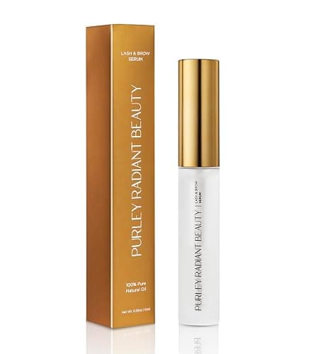 Purely Radiant Beauty Eyelash Growth Serum – Prostaglandin-Free Lash & Brow Enhancer for Longer, Thicker Lashes – Vegan, Cruelty-Free, Castor Oil Based – Natural Lash Serum for Growth - Image 1