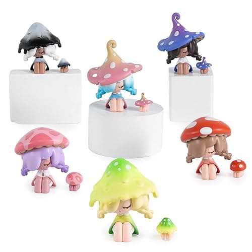 BEEMAI Moogutong Little Mushroom Girl Series Single Box (Contains 1 Figure), Blind Box Cute Figures Collectible Birthday Gift - Image 1