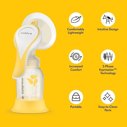 Medela Harmony Essentials Pack – Set with Harmony Manual Breast Pump, PersonalFit Flex Breast Shield, Breast Milk Bags and Nursing Pads – Ideal for on the go thumbnail 4