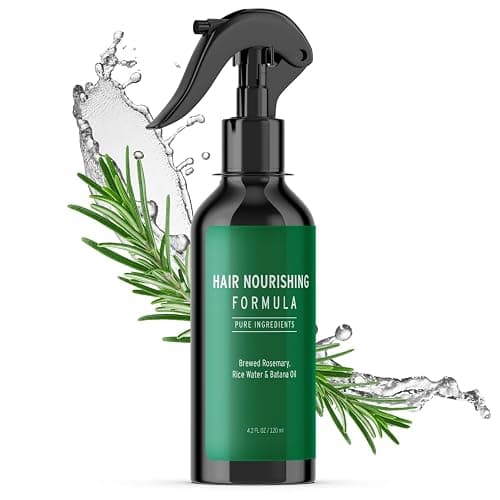 Rosemary Water Spray for Hair with Rice Water & Batana Oil, Biotin, Citrus Peel and Mint, 4.2 fl oz (120 ml (Pack of 1), Rosemary) - Image 1