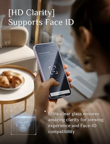 MAGIC JOHN 2 Pack for iPhone 17 6.3 inch Tempered Glass Screen Protector, Auto Dust-Elimination, Bubble Free, HD Clear, Easy Installation,iPhone 17 6.3'' thumbnail 6