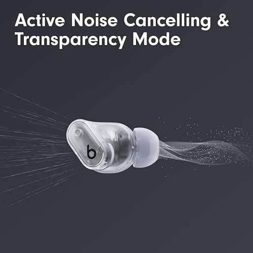 Beats Studio Buds + | True Wireless Noise Cancelling Earbuds, Enhanced Apple & Android Compatibility, Built-in Microphone, Sweat Resistant Bluetooth Headphones, Spatial Audio - Transparent thumbnail 2