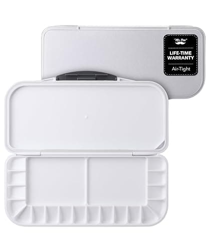 Mr. Pen Airtight 18-Well Watercolor Palette with 2 Mixing Areas and Lid - Folding Paint Tray - Image 1