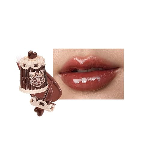 Flower Knows The Sweetie Bear Coating Lip Jelly,Soft Moisturizing Tinted Lip Gloss with Botanicals,Lightweight Non-Sticky Brown Lips Plumper,Cruelty-Free,0.18 oz(JE09 Toffee) - Image 1