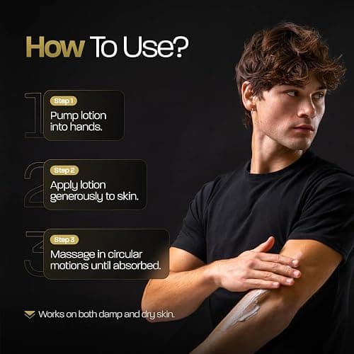 BASED Body Lotion with Ceramides - Santal Scent Men's Hydrating Moisturizer - Fast Absorbing Non Greasy Formula - Softens Dry Skin - Formulated & Filled in USA (13.5 Fl Oz, Pack of 1) thumbnail 4