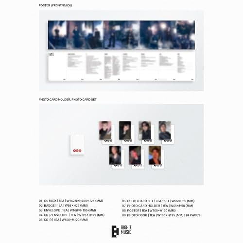 ARIRANG The 5th Album (ROOTED IN KOREA Ver.) Outbox R + Photo Book + Poster + Photo Card Set + 1 Miniature Keyring Official K-POP Sealed Album thumbnail 5